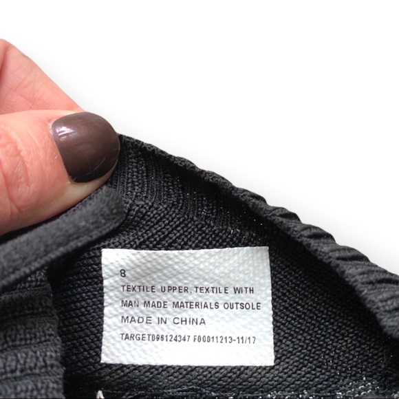 🔴 5/$45 SALE 🔴 MAD LOVE | Black Slip-on Tie Sneakers - Picture 4 of 6